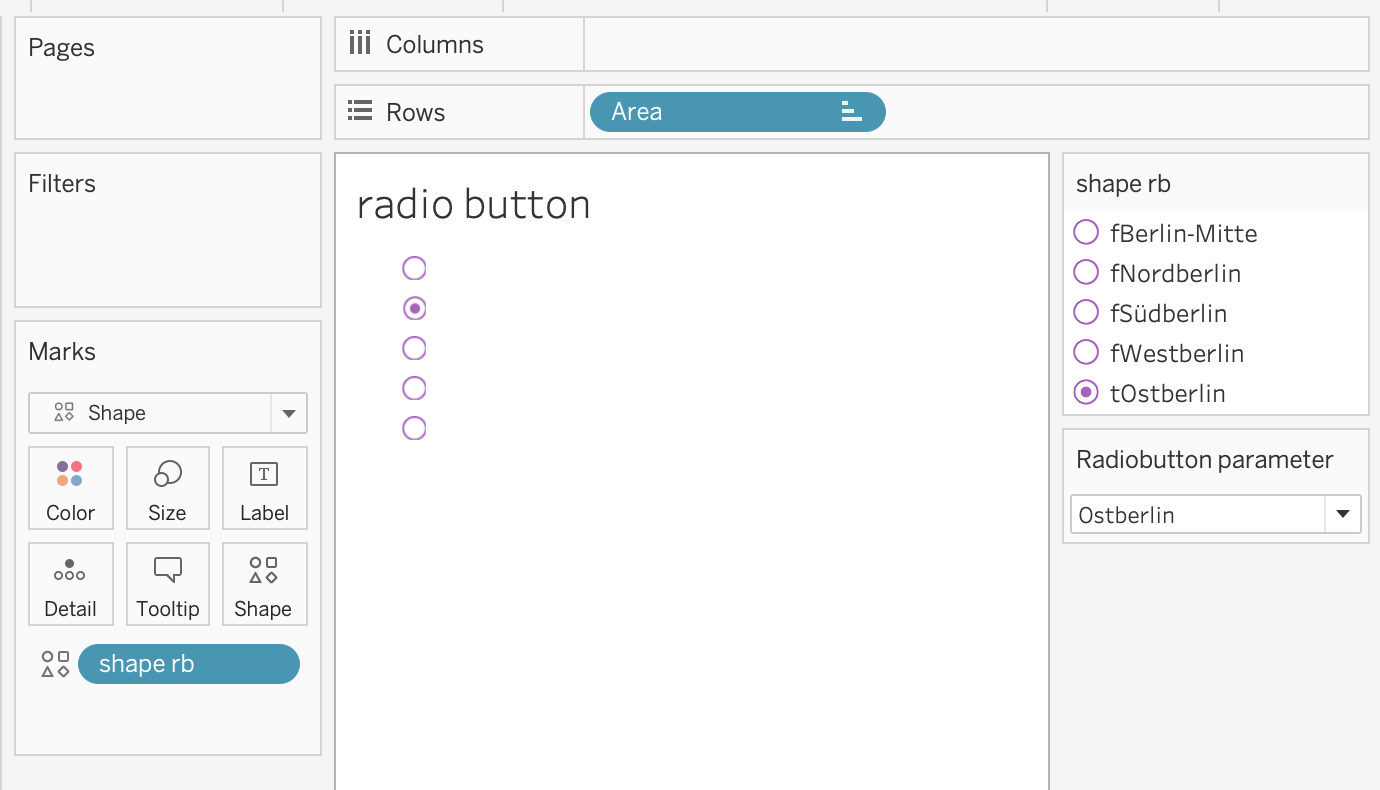 Custom radio button design
