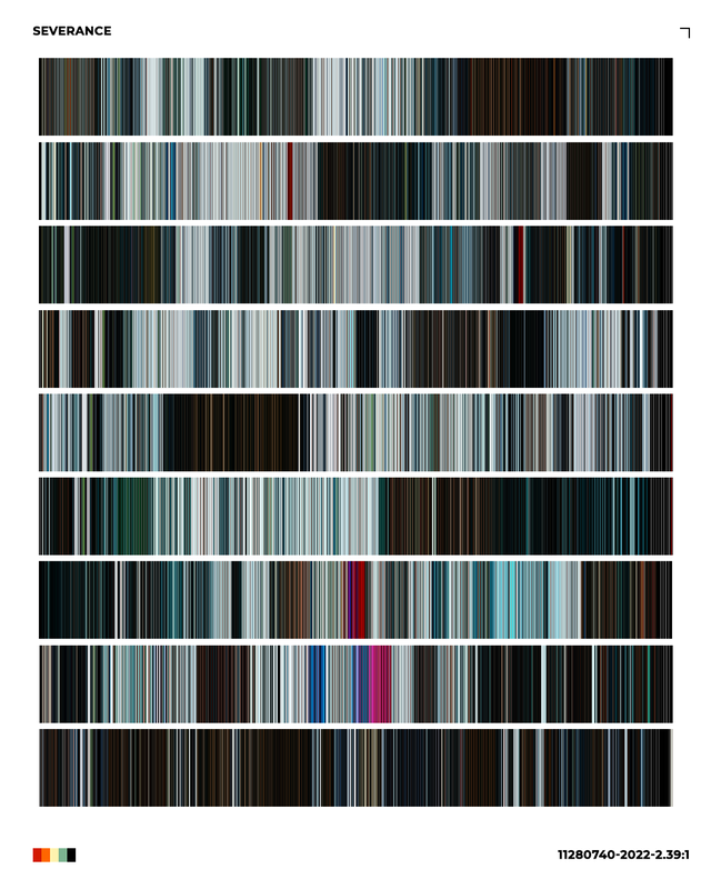 Severance color palette extracted from Reddit